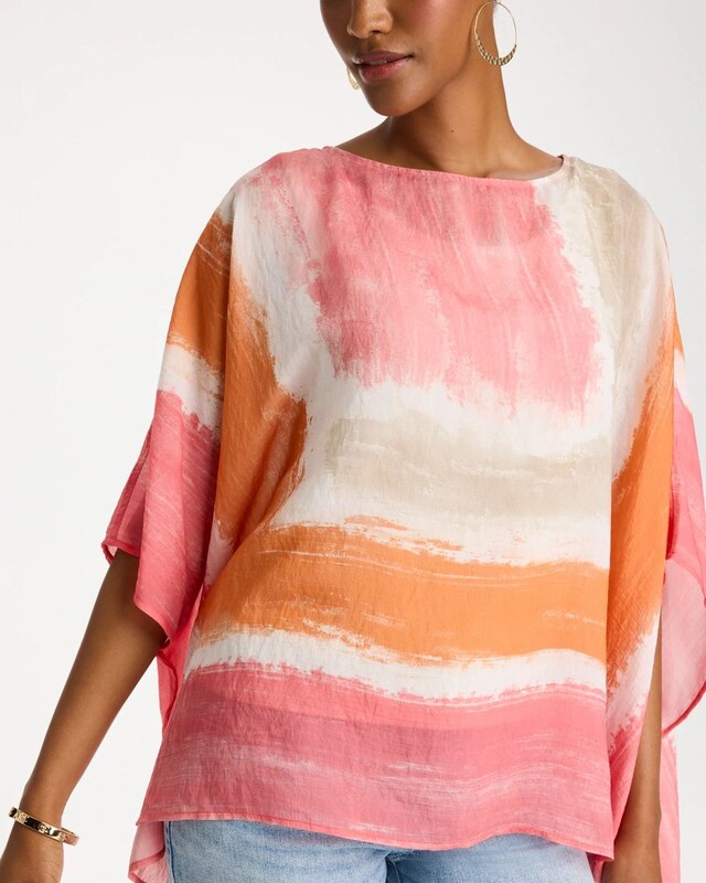 Printed Poncho - image 4
